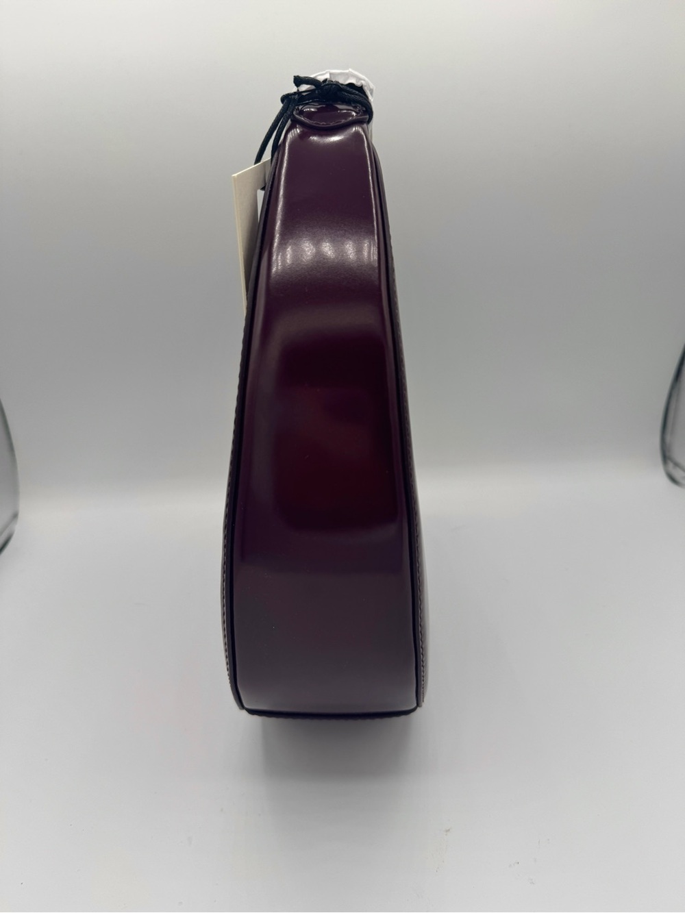 NWT Staud Mini Moon Purse in Syrah Burgundy Leather, Crossbody Bag , brand NEW - Picture 11 of 16